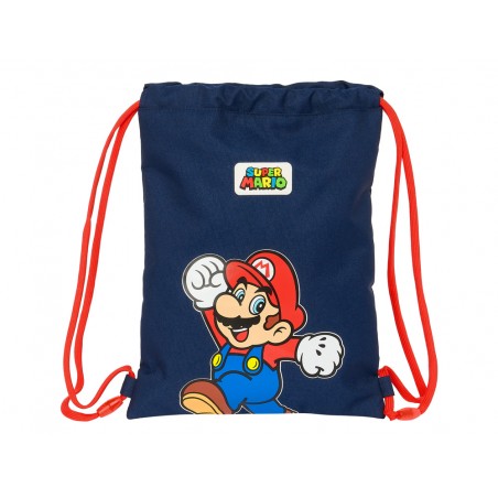 Saco plano safta junior super mario world 340x260x10 mm