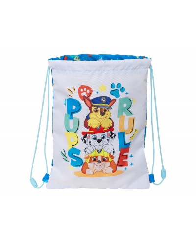 Saco plano safta junior paw patrol pups rule 340x260x10 mm