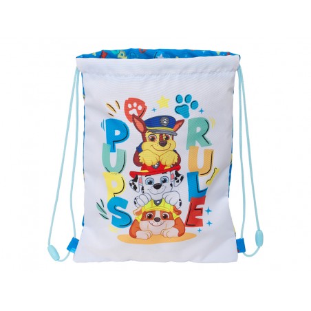 Saco plano safta junior paw patrol pups rule 340x260x10 mm