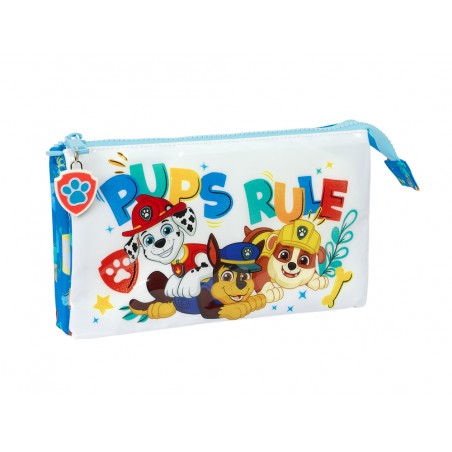 Bolso escolar portatodo safta triple paw patrol pups rule 120x220x30 mm