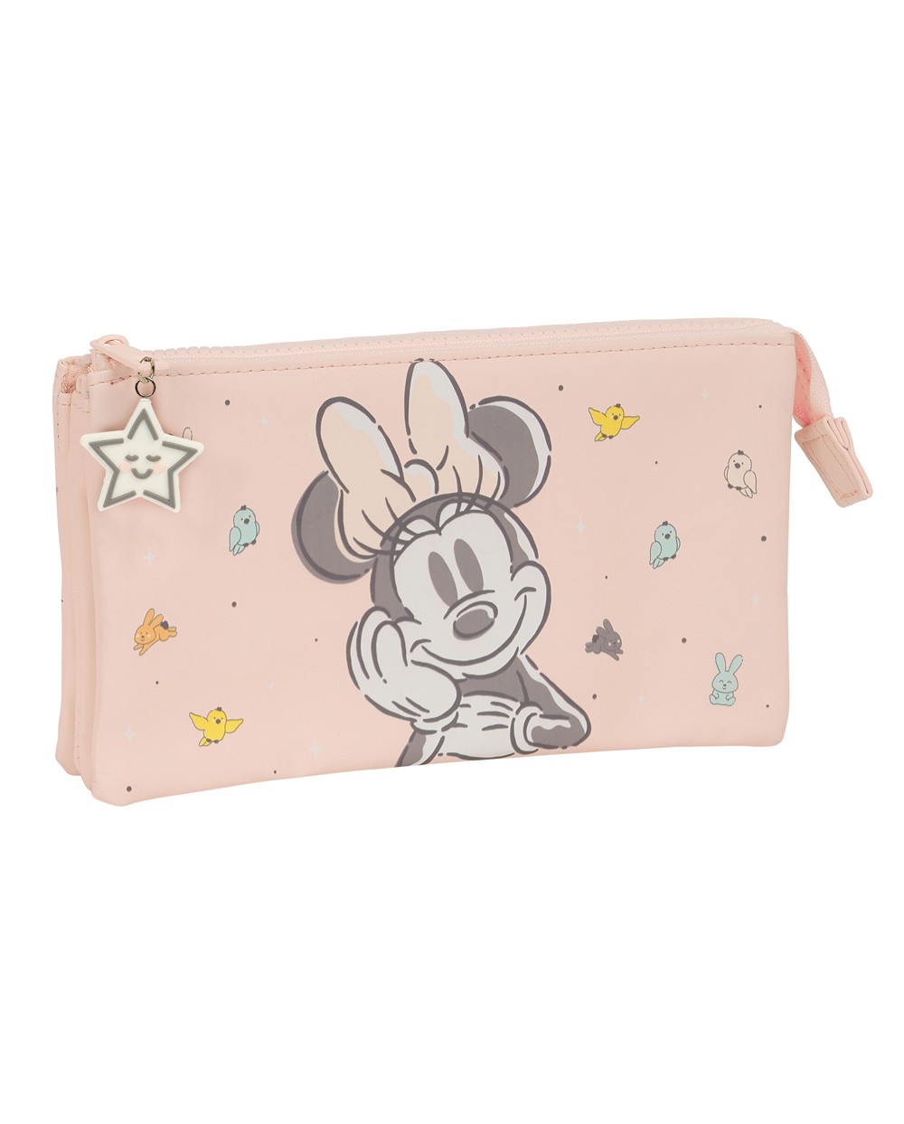 Bolso escolar portatodo safta triple minnie mouse baby 120x220x30 mm