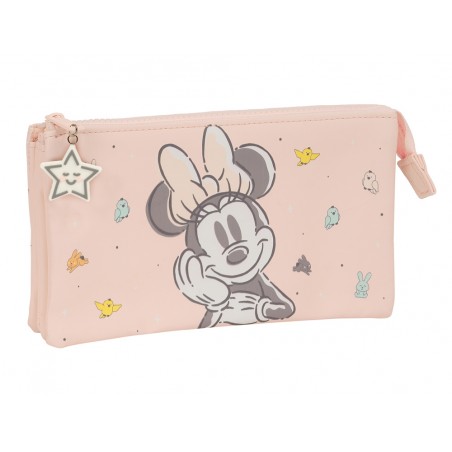 Bolso escolar portatodo safta triple minnie mouse baby 120x220x30 mm