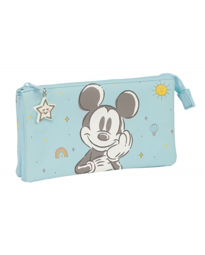 Bolso escolar portatodo safta triple mickey mouse baby 120x220x30 mm