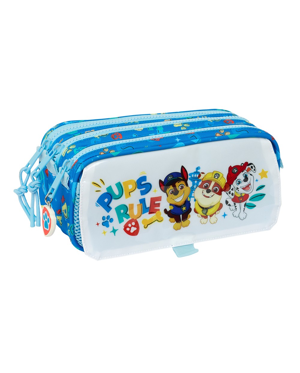 Bolso escolar portatodo safta triple big paw patrol pups rule 100x215x80 mm