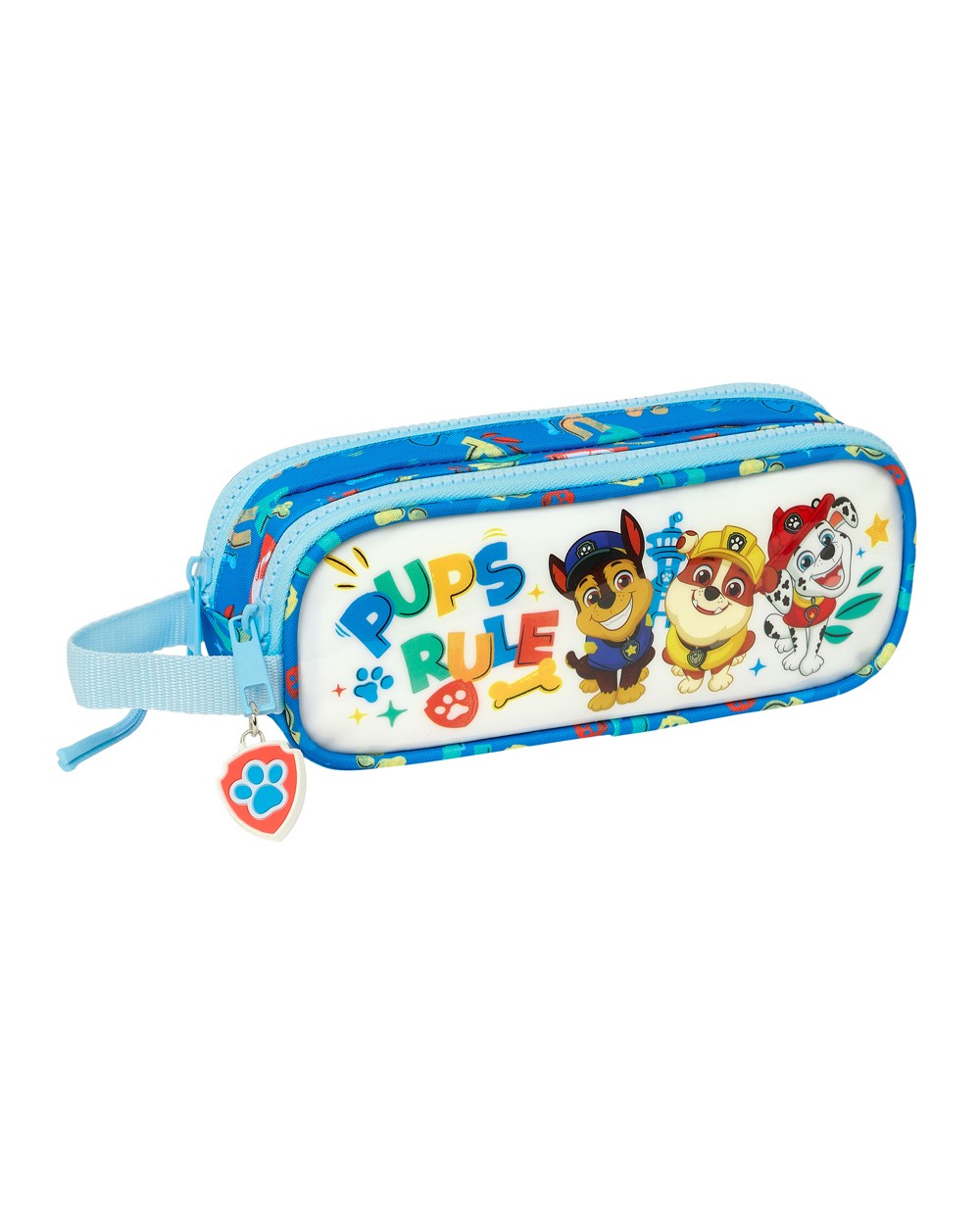 Bolso escolar portatodo safta doble paw patrol pups rule 80x210x60 mm