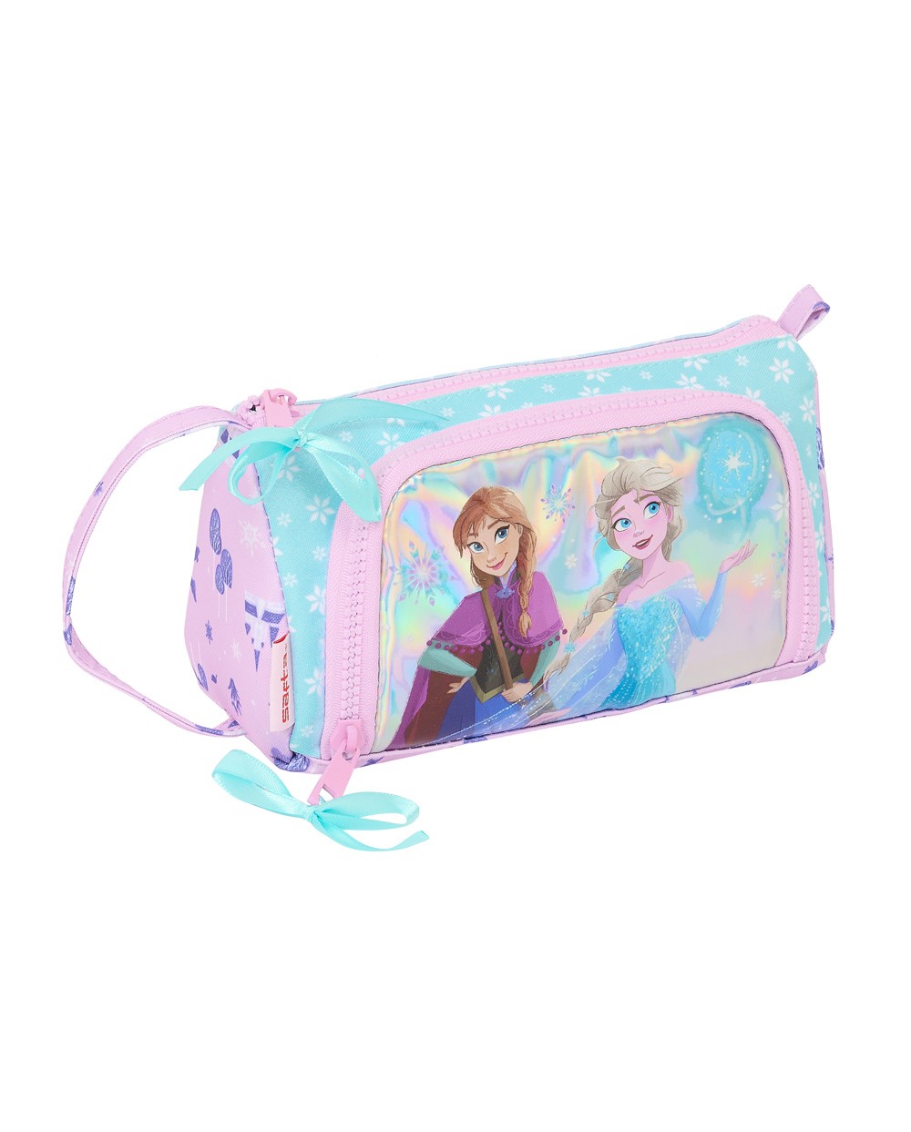 Bolso escolar portatodo safta con bolsillo desplegable lleno frozen ii cool days 110x200x85 mm