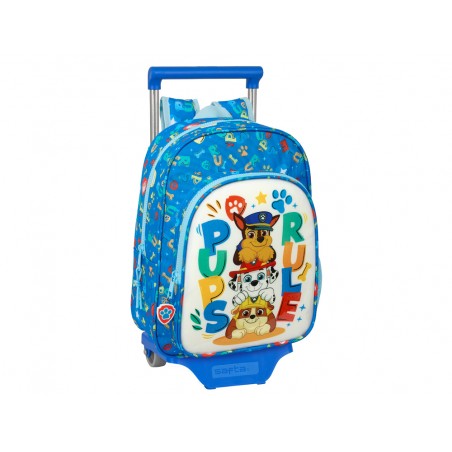 Mochila safta mod 185 con carro 705 paw patrol pups rule 340x260x110 mm