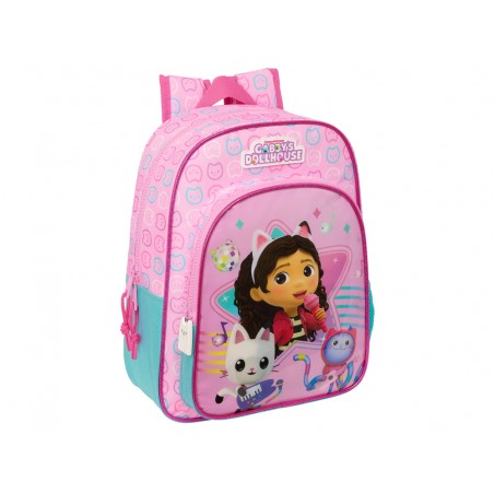 Mochila safta junior adaptable a carro gabby s dollhouse party 380x320x120 mm