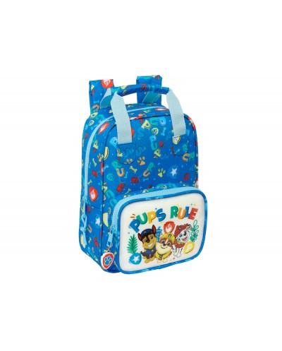 Mochila safta infantil con asas adaptable a carro paw patrol pups rule 280x200x80 mm