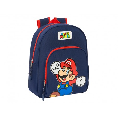 Mochila safta infantil adaptable a carro super mario world 340x280x100 mm