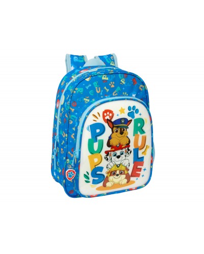 Mochila safta infantil adaptable a carro paw patrol pups rule 340x260x110 mm