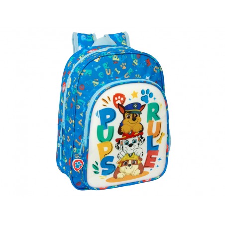 Mochila safta infantil adaptable a carro paw patrol pups rule 340x260x110 mm