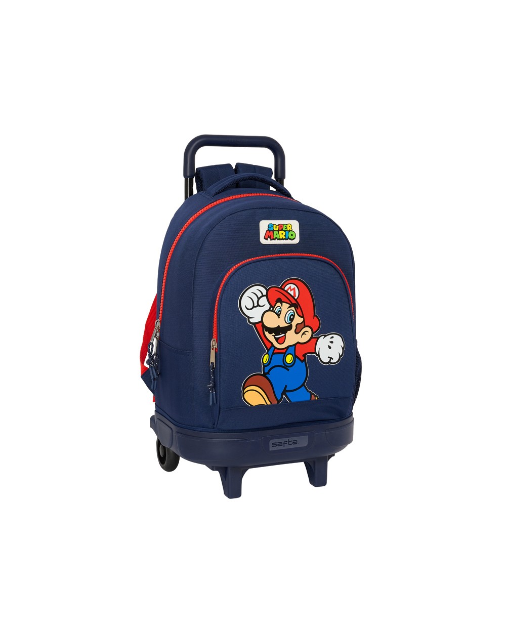 Mochila safta grande con ruedas compact extraible super mario world 450x330x220 mm