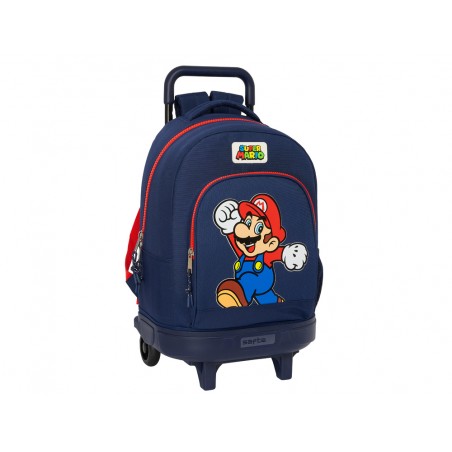 Mochila safta grande con ruedas compact extraible super mario world 450x330x220 mm