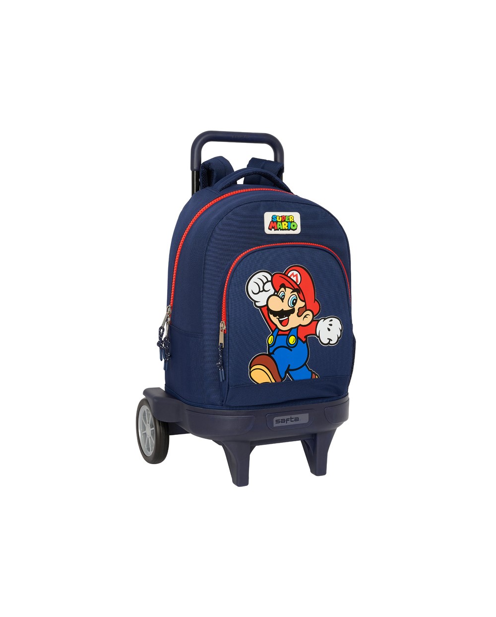 Mochila safta grande con ruedas compact evolution extraible super mario world 450x330x220 mm