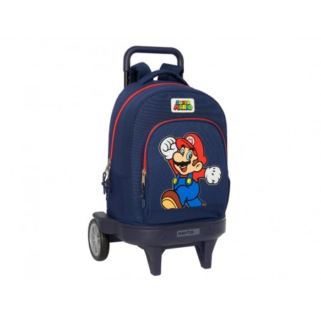 Mochila safta grande con ruedas compact evolution extraible super mario world 450x330x220 mm