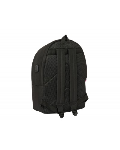 Mochila safta doble para portatil 156 usb kings league porcinos 440x310x180 mm