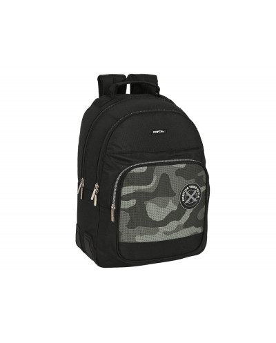 Mochila safta doble con cantoneras adaptable a carro stone 420x320x150 mm