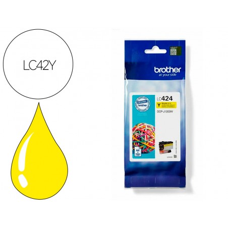 Ink jet brother lc424y dcp 1200w amarillo 750 paginas