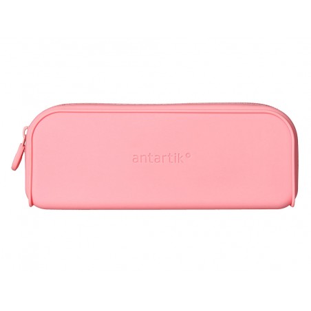 Estuche portatodo antartik prisma silicona soft rectangular 185x50x75 mm rosa chicle