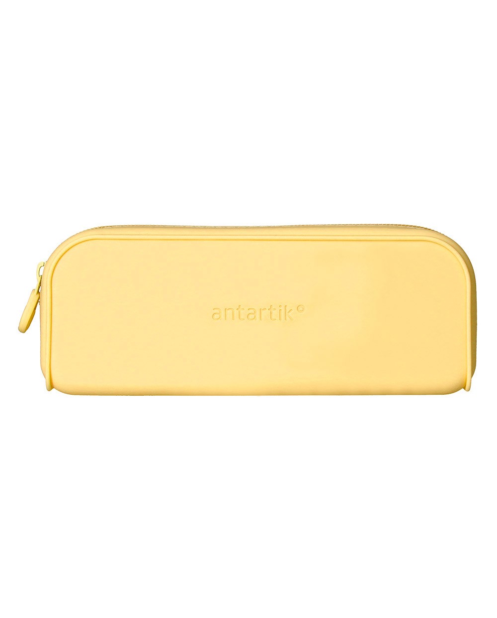 Estuche portatodo antartik prisma silicona soft rectangular 185x50x75 mm amarillo