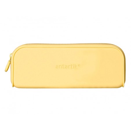 Estuche portatodo antartik prisma silicona soft rectangular 185x50x75 mm amarillo