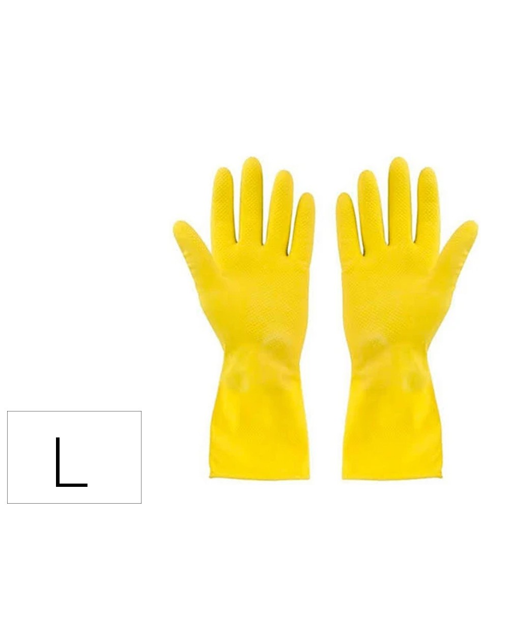 Guantes de latex satinados con relieve anti deslizante sin polvo par talla grande