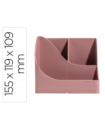 Organizador de sobremesa exacompta skandi color rosa viejo 155x119x109 mm