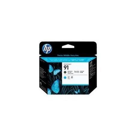 Consumibles hp inc cabezal cian y negro mate hp 91