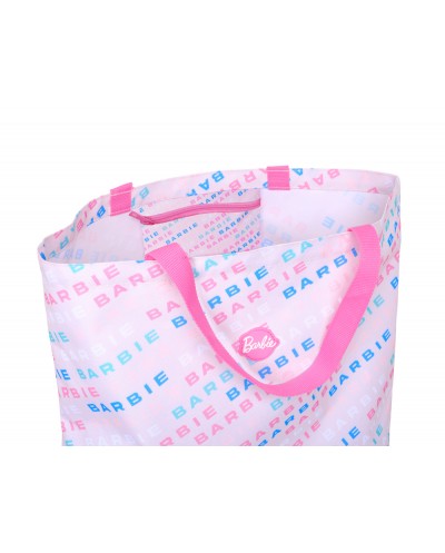 Bolsa shopping bag safta barbie logomania 450x500x100 mm