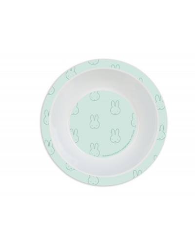 Set de platos cubiertos y vaso safta miffy menta 260x260x90 mm