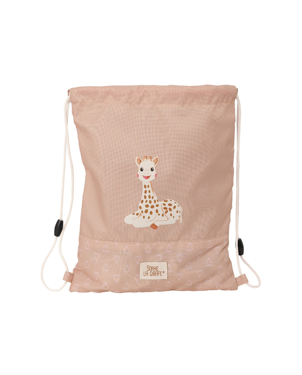 Saco plano safta junior reciclado y repelente agua sophie la girafe cookie 340x260x10 mm