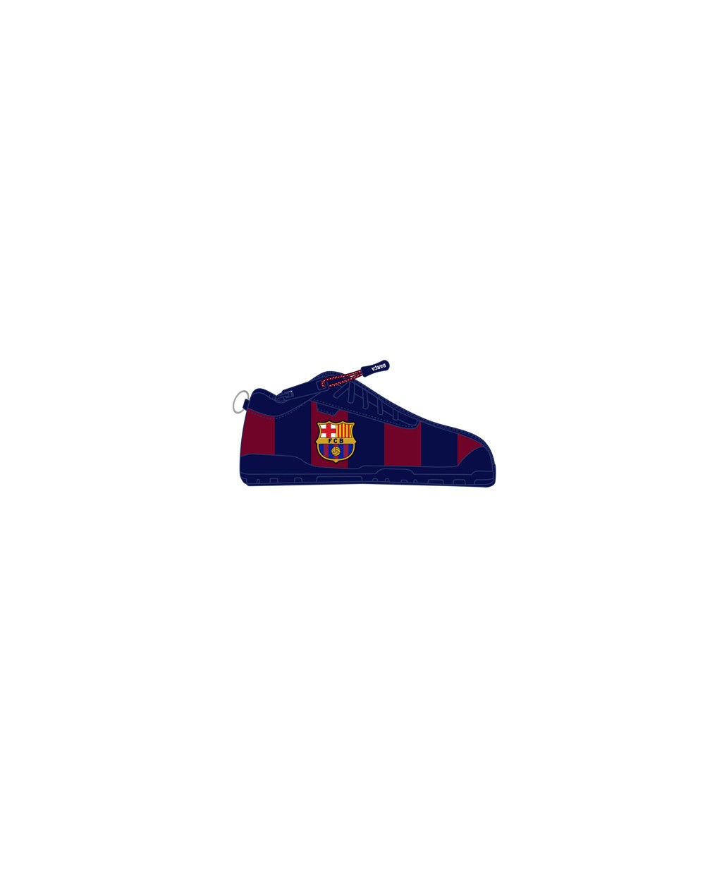 Bolso escolar portatodo safta zapatilla fc barcelona 100x240x20 mm