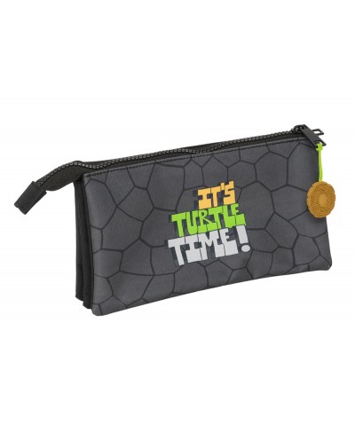 Bolso escolar portatodo safta triple tortugas ninja 120x220x30 mm