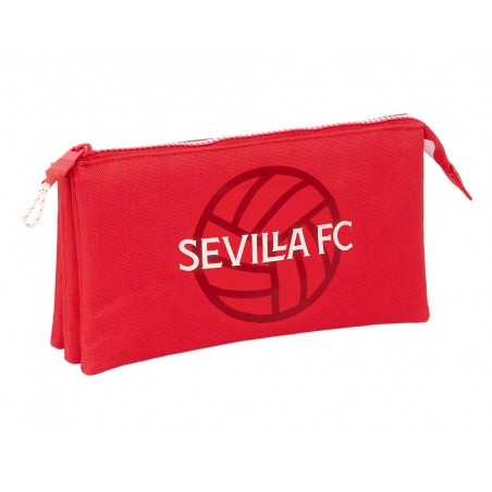 Bolso escolar portatodo safta triple sevilla fc corporativa 120x220x30 mm