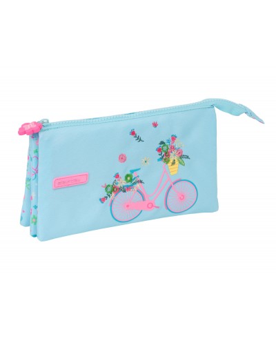 Bolso escolar portatodo safta triple reciclado safta bicicleta 120x220x30 mm