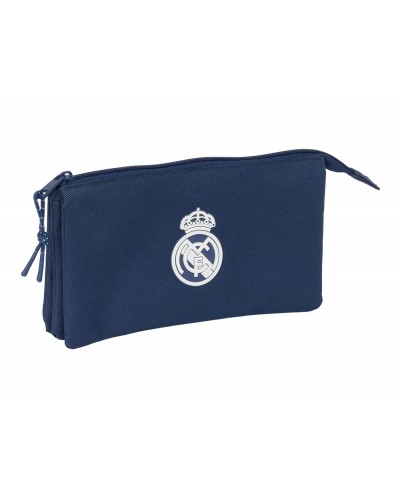 Bolso escolar portatodo safta triple real madrid girl 120x220x30 mm