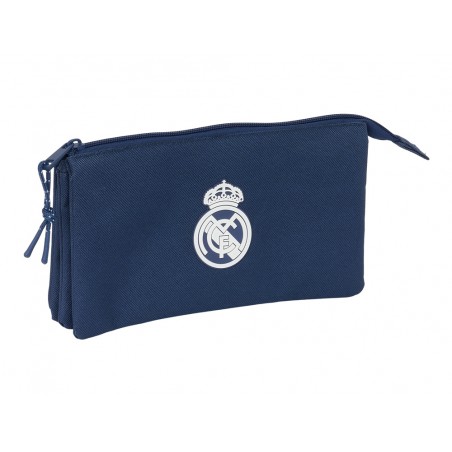 Bolso escolar portatodo safta triple real madrid girl 120x220x30 mm