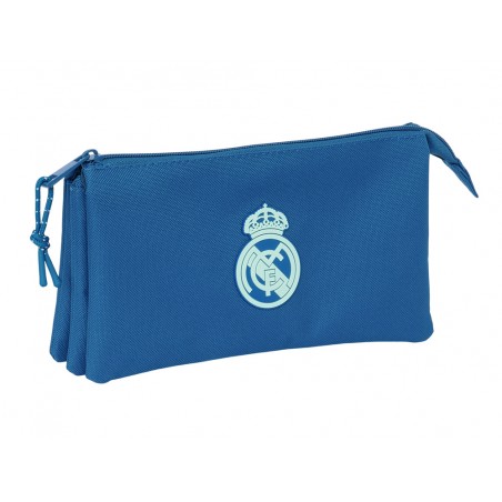 Bolso escolar portatodo safta triple real madrid girl 120x220x30 mm