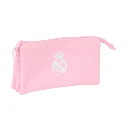 Bolso escolar portatodo safta triple real madrid girl 120x220x30 mm