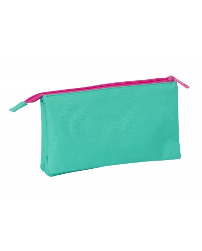 Bolso escolar portatodo safta triple nait nait verde mint 120x220x30 mm