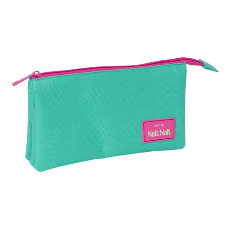 Bolso escolar portatodo safta triple nait nait verde mint 120x220x30 mm