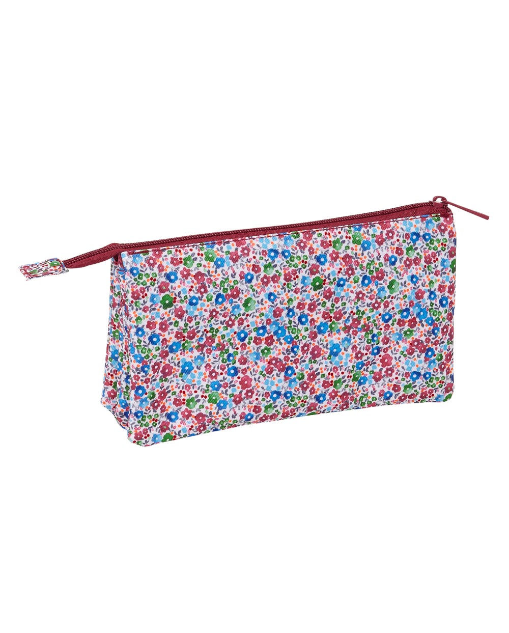 Bolso escolar portatodo safta triple nait nait floresistente coimbra burdeos 120x220x30 mm