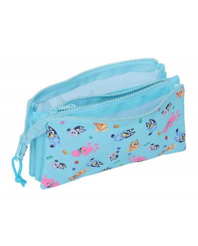 Bolso escolar portatodo safta triple bluey 120x220x30 mm