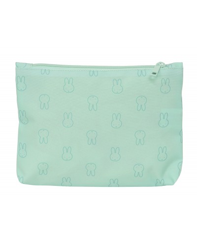 Bolso escolar portatodo safta grande 2 cremallera reciclado y repelente agua miffy menta 160x230x30 mm