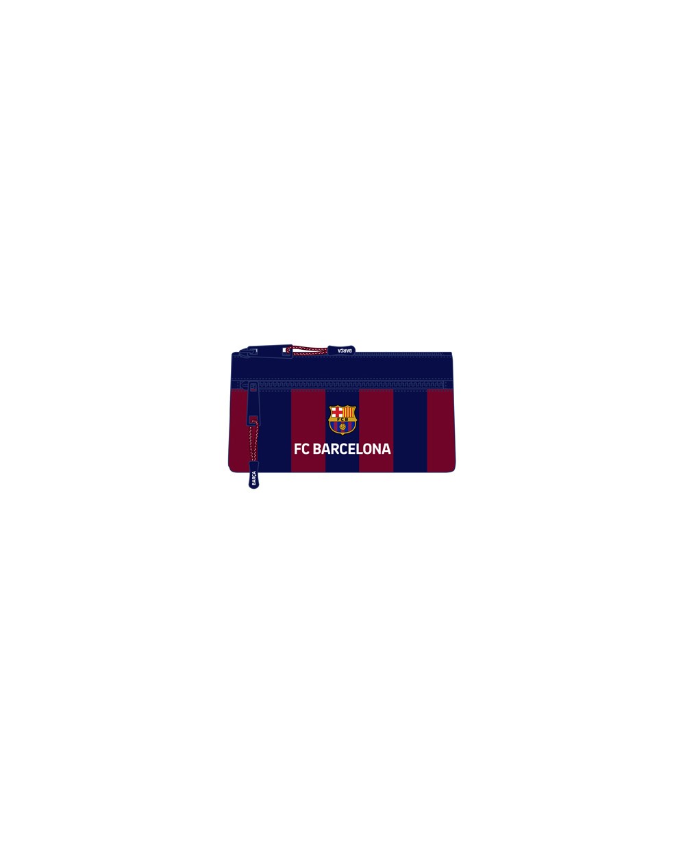 Bolso escolar portatodo safta dos cremalleras fc barcelona 110x220x10 mm