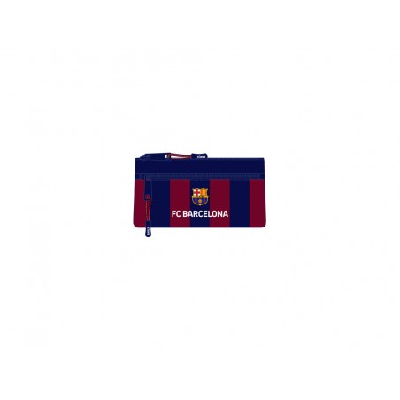 Bolso escolar portatodo safta dos cremalleras fc barcelona 110x220x10 mm