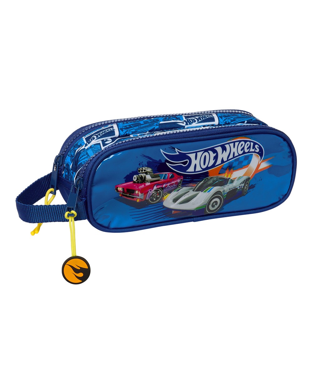 Bolso escolar portatodo safta doble hot wheels sonny 80x210x60 mm