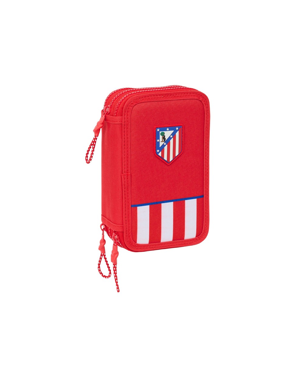 Plumier escolar safta triple 36 piezas atletico de madrid 195x125x55 mm