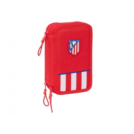 Plumier escolar safta triple 36 piezas atletico de madrid 195x125x55 mm